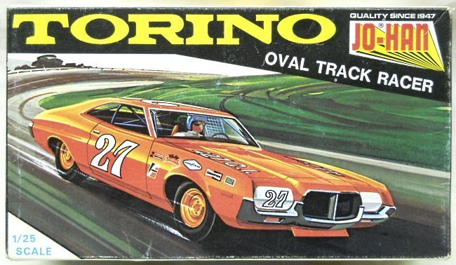 Jo-Han 1/25 1972 Ford Torino Oval Track Racer, C-3372 plastic model kit